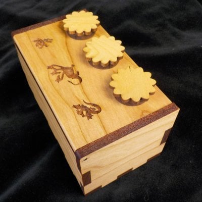 Puzzle Box Secret Lock, Dragon by Creative Crafthouse