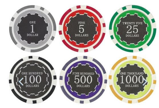 Poker Chip Set 500 Pc, Eclipse 14G  - Aluminum Case /898