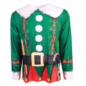 Instant Elf Long Sleeve T-Shirt, Photo Realisitc, - Adult Large 42-44 by Forum Novelties