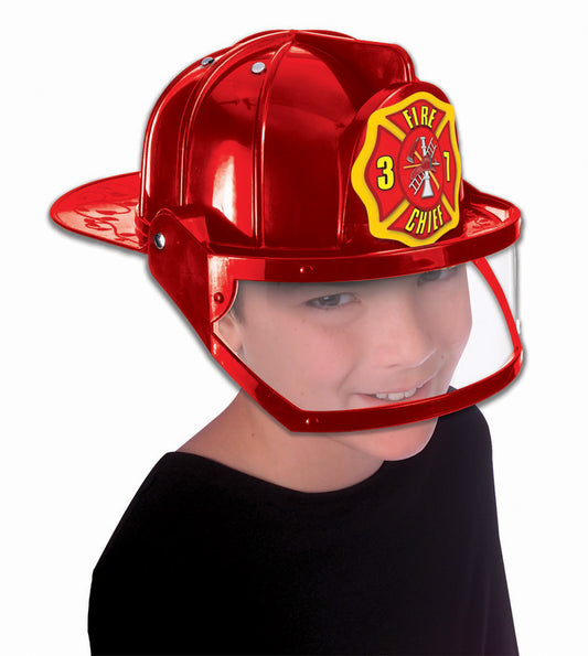 Delxe Fire Hat - Red