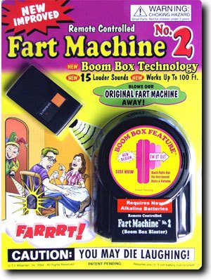 Remote Controlled Fart Machine 2 by T.J. Wiseman LTD