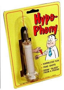 Hypo-Phony Hypodermic Needle