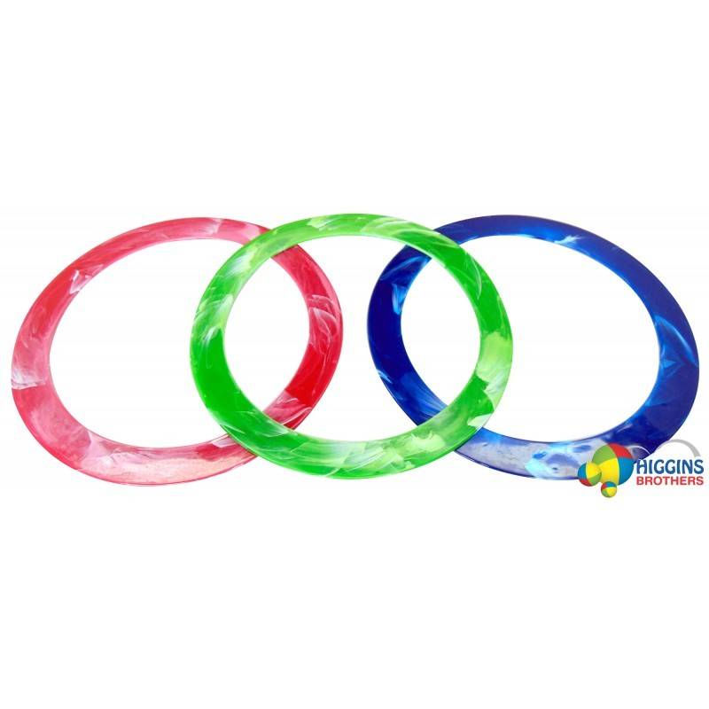 Juggling Flex Rings, 3 Set Red, Green, Blue by Higgins Brothers