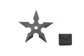 Training Throwing Star w/Sheath - Rubber 5 inch