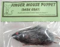 Finger Puppet, Mouse - Gray by EZ-X