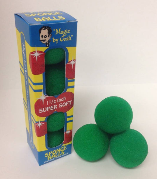 2 inch 4 Super Soft Sponge Balls - Green (M13)