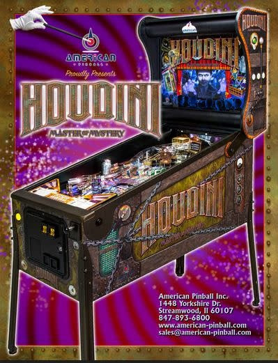 Houdini Master Of Mystery Pinball Machine