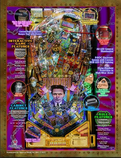 Houdini Master Of Mystery Pinball Machine