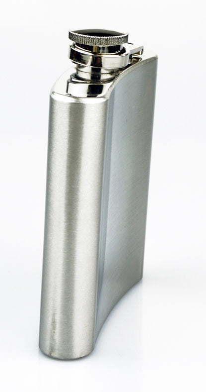 Stainless Steel 6 oz. Hip Flask .38 thick 4.5 x 4 x .75 inch by Sona Enterprises