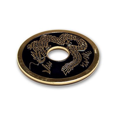 Chinese Coin (Black - Ike Dollar Size) by Royal Magic