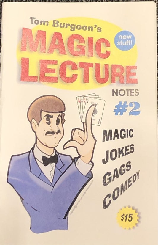 Used Book -Tom Burgoon's Magic Lecture Notes #2 Autographed