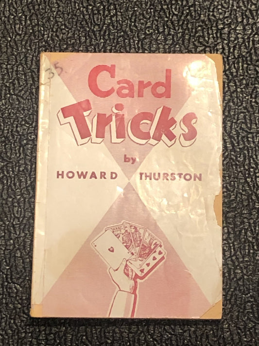 Used Book Card Tricks by Howard Thurston 1903 Soft Cover G