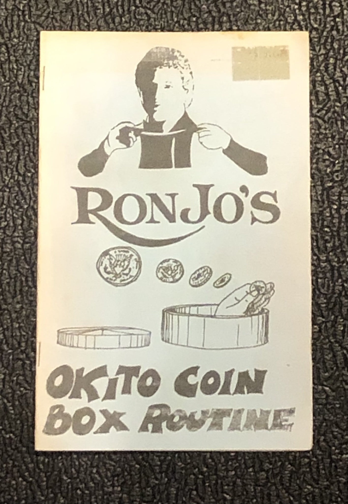 USED Ronjo's Okito Coin Box Routine - Book