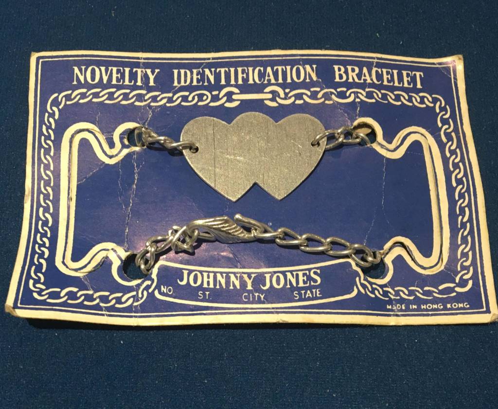 ETSY Vintage Novelty Identification Bracelet, Hearts - Johnny Jones