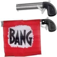 Bang Gun With Flag Slv/Blk