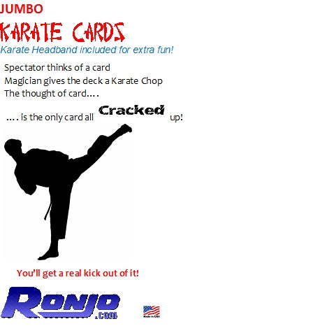 Karate Cards, Jumbo Bic - Card (S6)