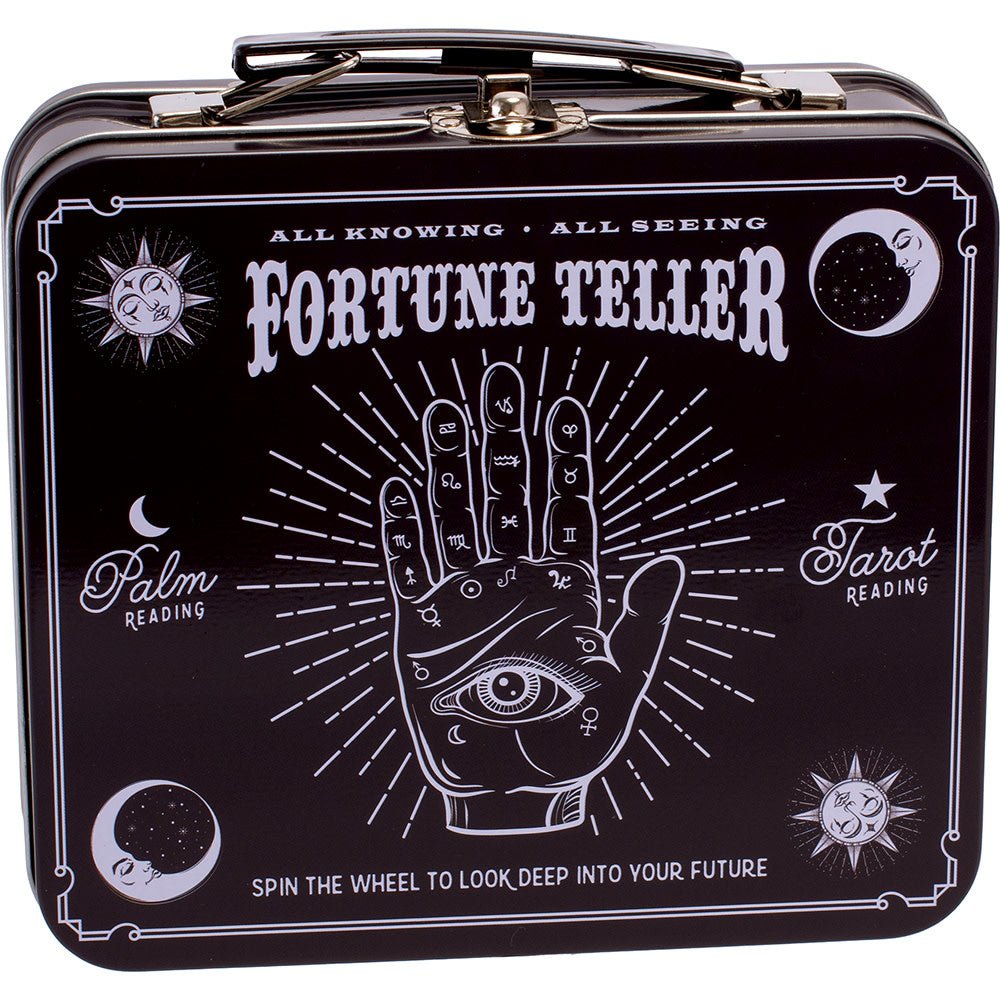 6.5in Large Tin Stash Box - Fortune Teller