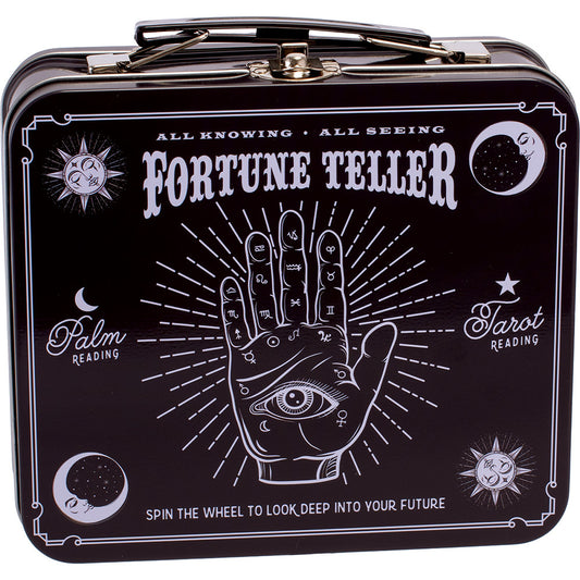 6.5in Large Tin Stash Box - Fortune Teller