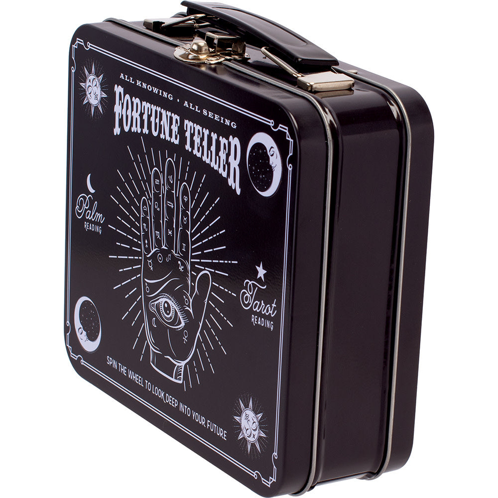 6.5in Large Tin Stash Box - Fortune Teller