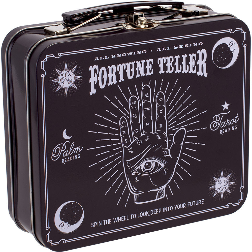 6.5in Large Tin Stash Box - Fortune Teller