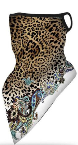 Neck Gaiter, Leopard And Paisley