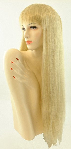 Long Pageboy Wig, Blonde Wig