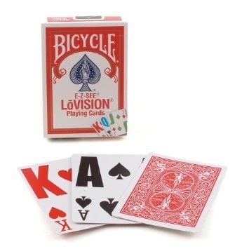 Card - Bicycle E-Z See Lovision - Red (M8)