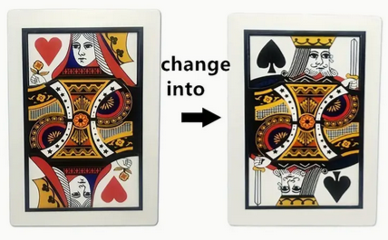 Automatic Changing Card QH to KS