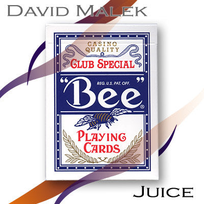 Marked Deck Blue Bee Style, Juice by David Malek