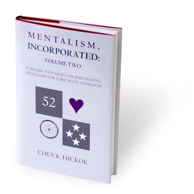 Mentalism Incorporated Volume 2 by Chuck Hickok