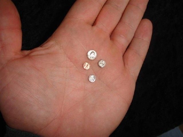 Dozen Micromini U.S. Coins - 3/16" Dimes - Coin (M10)