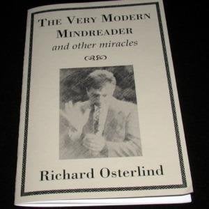 Book - The Very Modern Mindreader and Other Miracles by Richard Osterlind (M7)