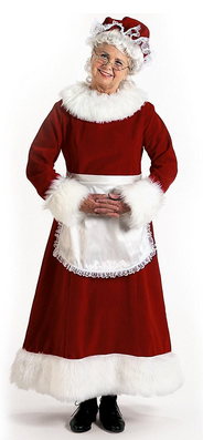 Dlx Mrs. Claus - Adult Large 12-14