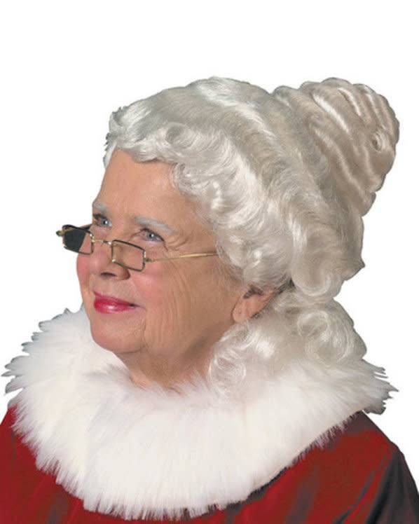 Wig Mrs. Claus Santa