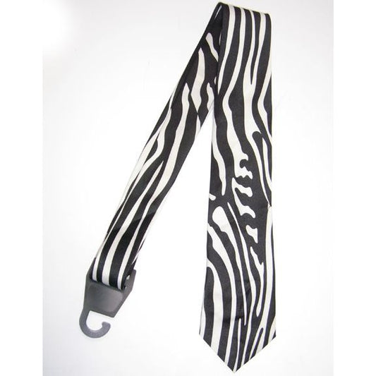 Necktie Zebra, Vertical Print Black/White by american passion