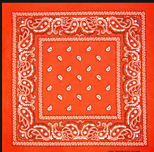 Orange Bandana, Cotton