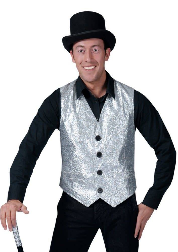 Show Biz Vest Silver- Medium