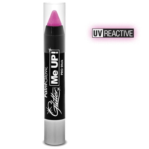 Candy Pink Neon UV Glitter Paint Stick 3.5G