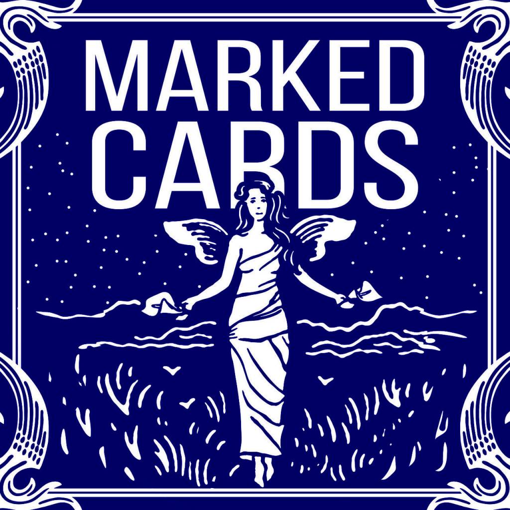 Marked Cards - Blue Bicycle Maiden Back by Penguin Magic