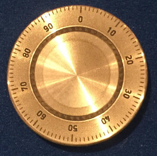 Okito Box Lid Combination Dial, Quarter Dollar