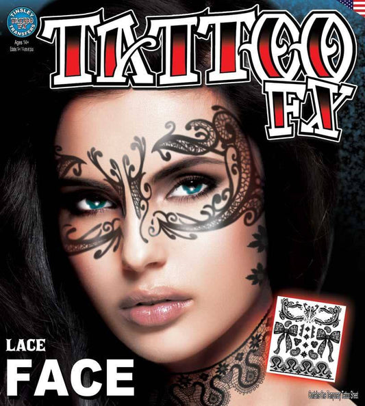 Lace Face Tattoo