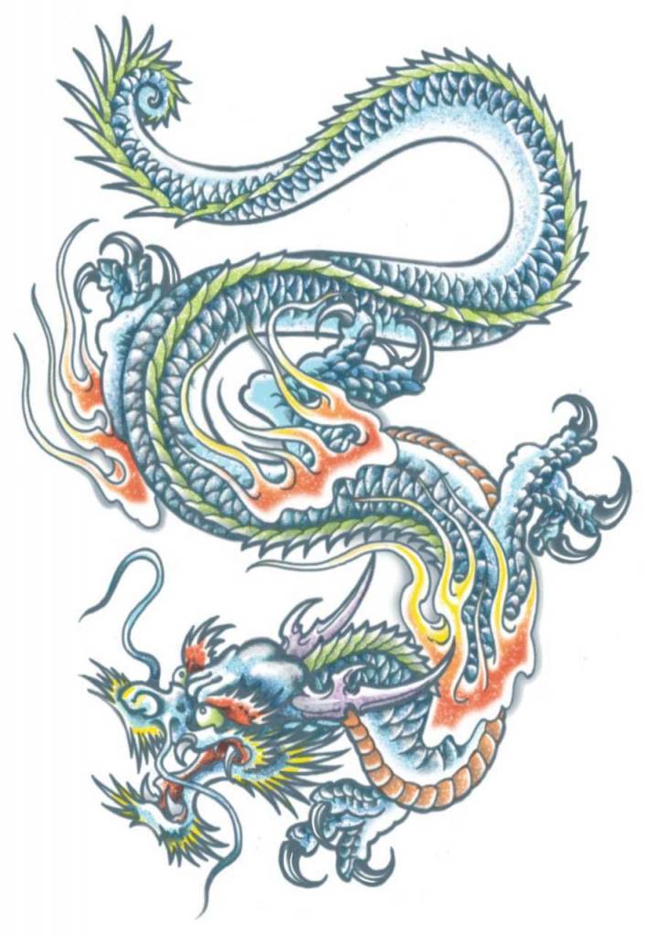 Extra Large Dragon Tattoo