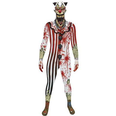 Zombie Clown Jaw Dropper Morphsuit Large