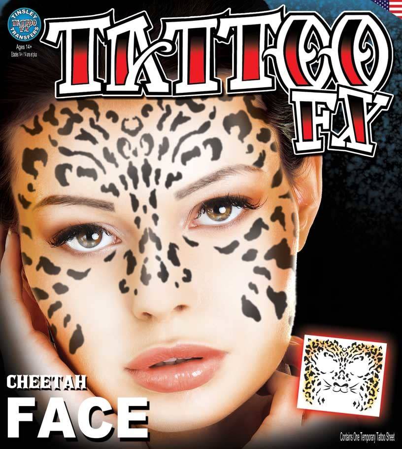 Cheetah Face Tattoo