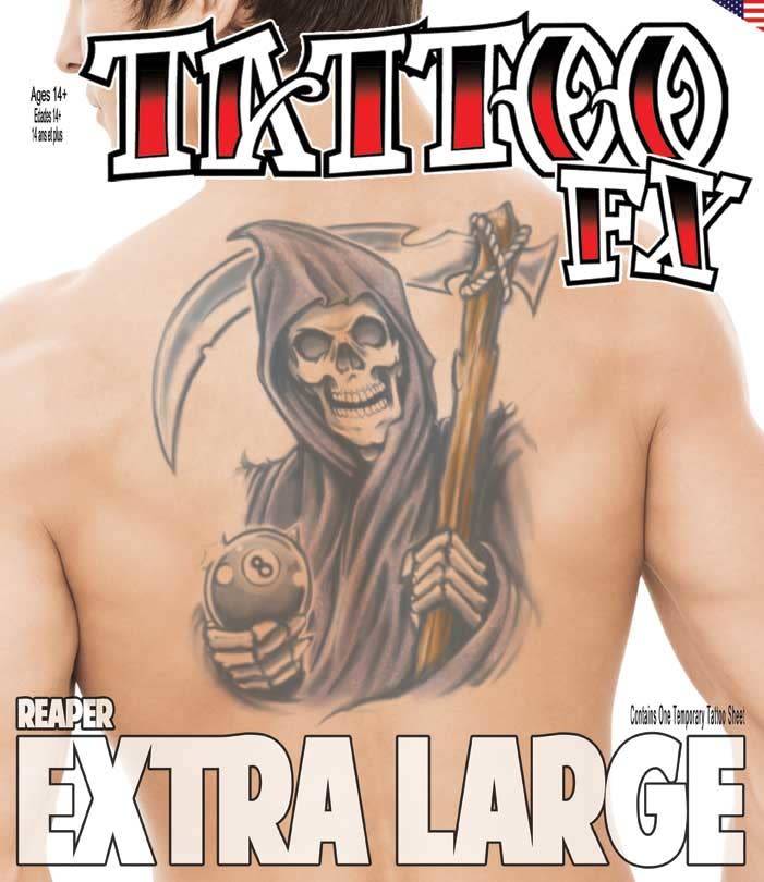 Extra Large Reaper Tattoo