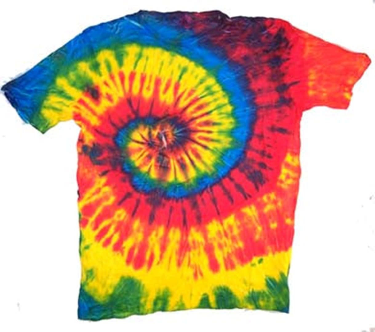 Tie Dye T-Shirt Rainbow Swirll Petite-Large