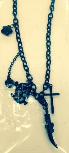 Pirate Charms Necklace - Black