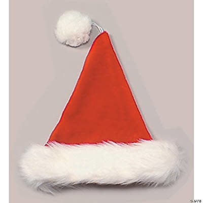 Santa Hat Velvet Plush Red