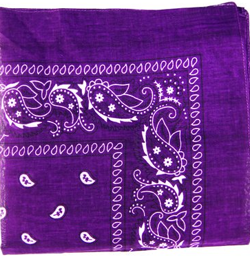 Purple Bandana, Cotton