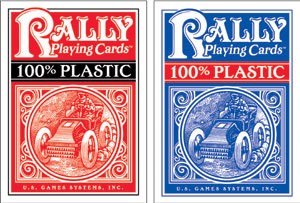 Rally Plastic Playing Cards, Blue by U.S. Games